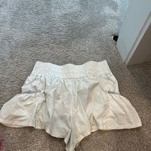 White Get Your Flirt On shorts by Free People Movement